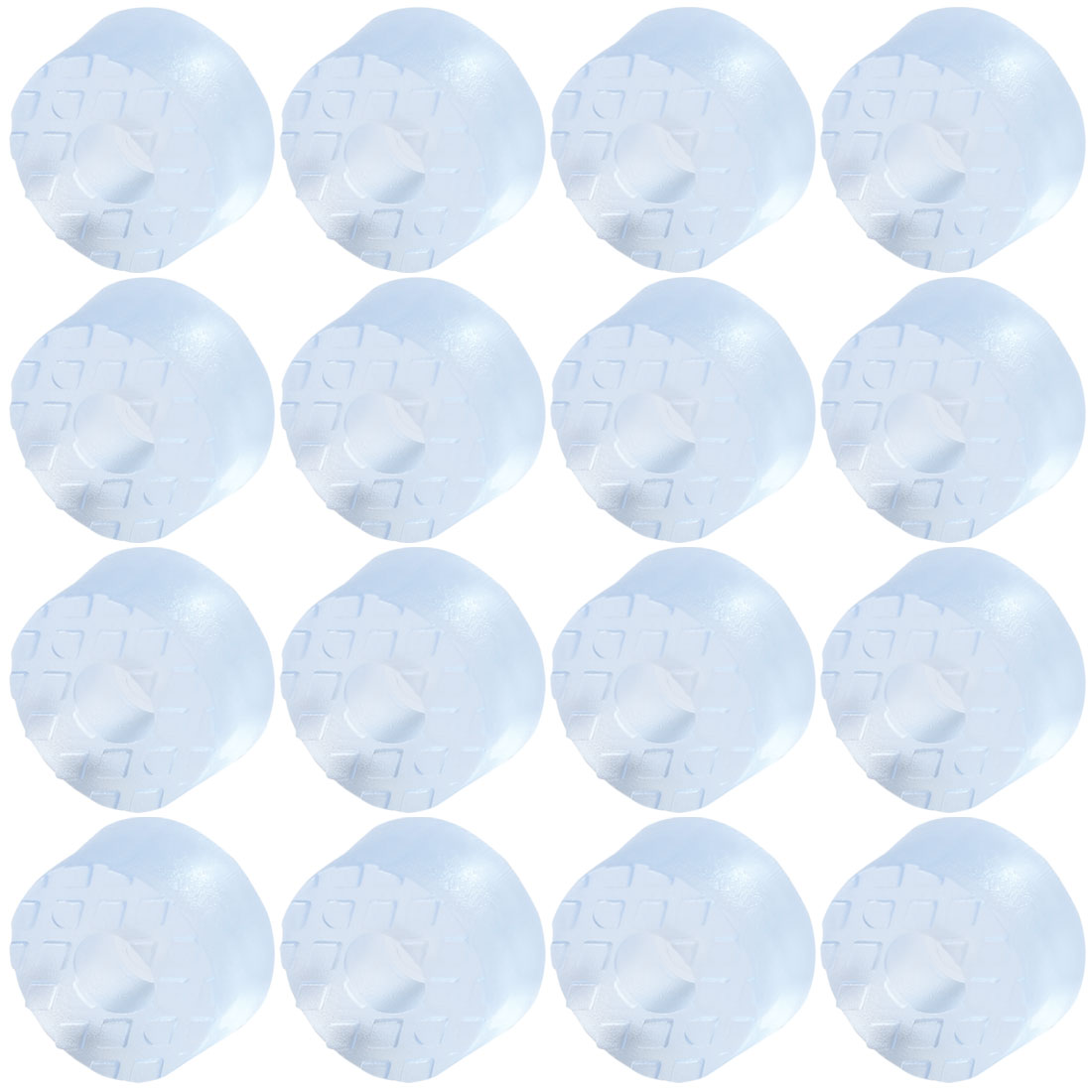 Harfington 16pcs Round Rubber Feet Non Slip Anti-scratch Floor Protector for Furniture 15mm