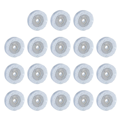 Harfington 18pcs Round Rubber Feet Insert Metal Washer Chair Leg Floor Pad Protector 25mm
