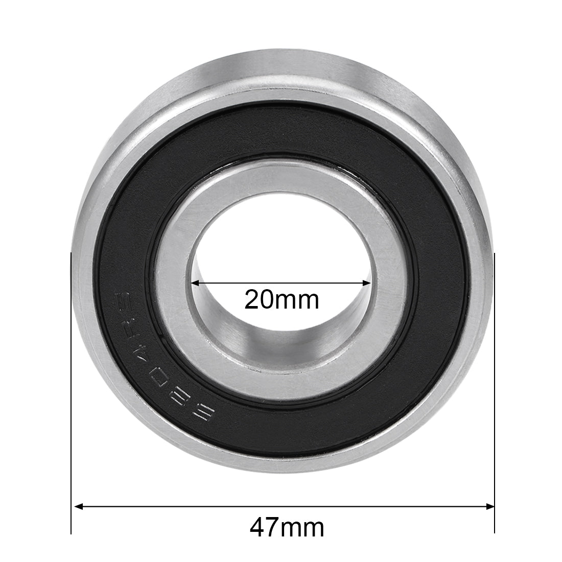 uxcell Uxcell Deep Groove Ball Bearings Metric Double Sealed Chrome Steel ABEC1 Z2 Level