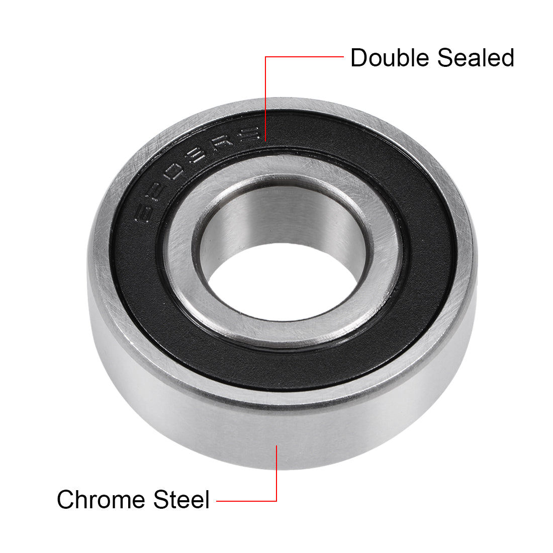 Harfington Deep Groove Ball Bearing Metric Double Shielded Chrome Steel ABEC1 Z2
