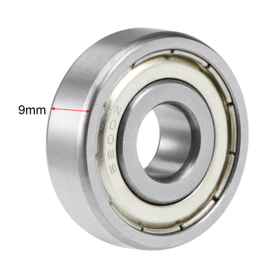 Harfington Uxcell Deep Groove Ball Bearings Metric Double Shielded Chrome Steel Roller Z2