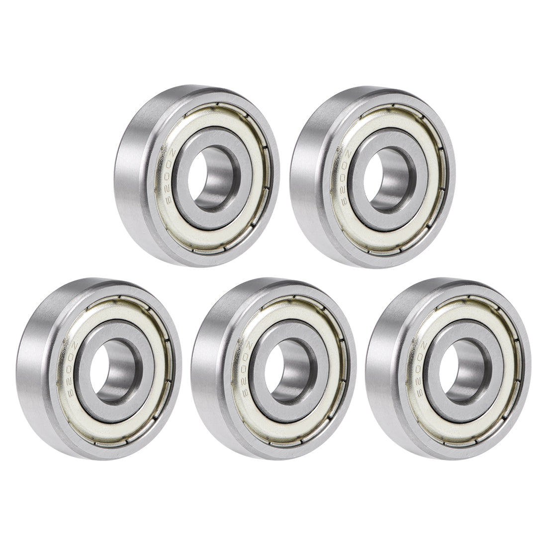 uxcell Uxcell Deep Groove Ball Bearings Metric Double Shielded Chrome Steel Roller Z2
