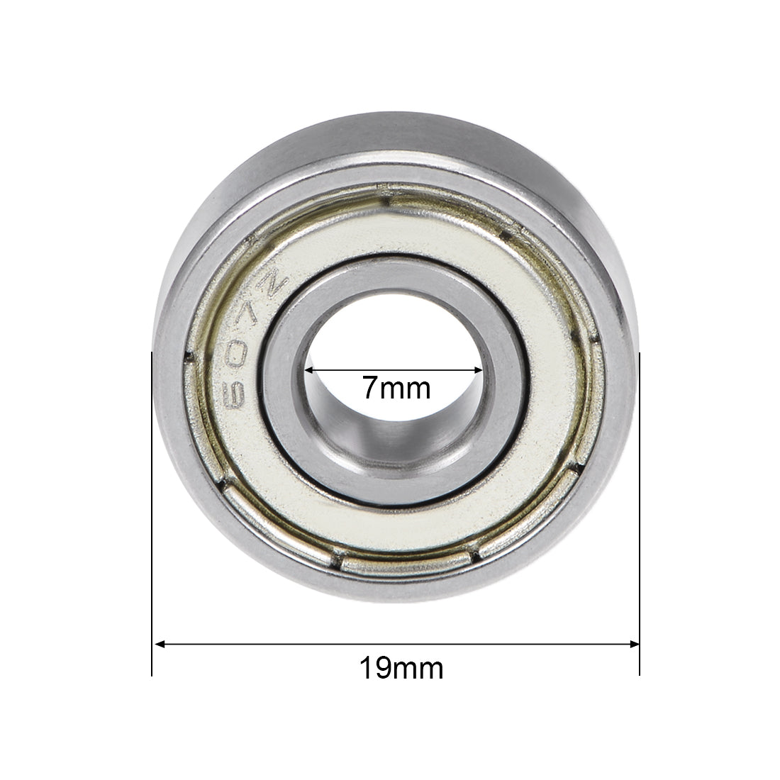 Harfington 607ZZ Deep Groove Ball Bearing 7x19x6mm Double Shielded Chrome Bearings 20pcs