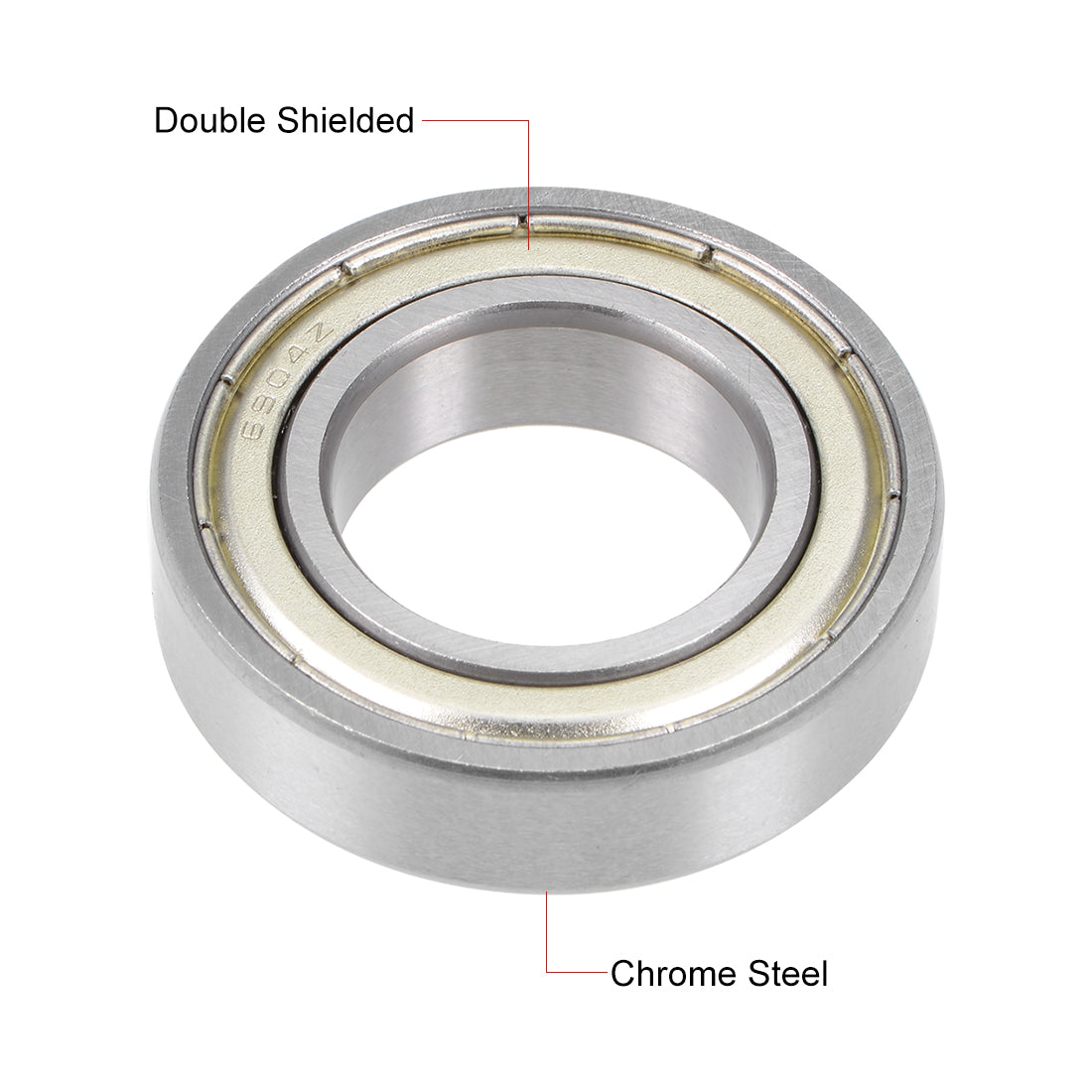Harfington Deep Groove Ball Bearing Double Shielded Chrome Metric Bearings P0 Z1