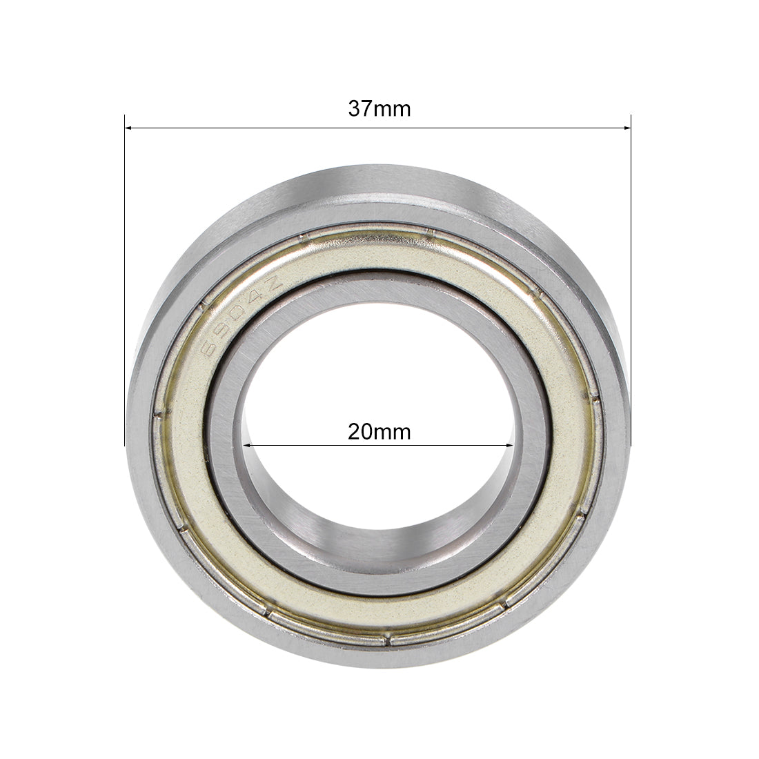 Harfington Deep Groove Ball Bearing Double Shielded Chrome Metric Bearings P0 Z1