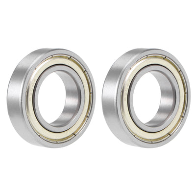 Harfington Deep Groove Ball Bearing Double Shielded Chrome Metric Bearings P0 Z1