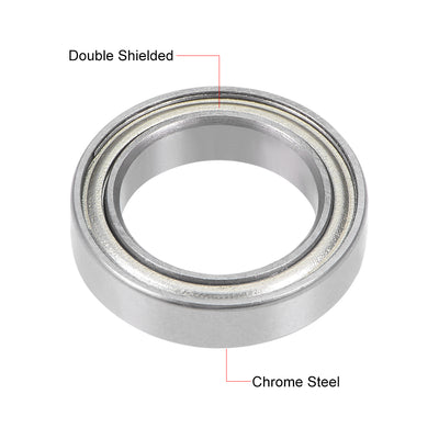 Harfington Deep Groove Ball Bearing Thin Section Double Shield Chrome Steel