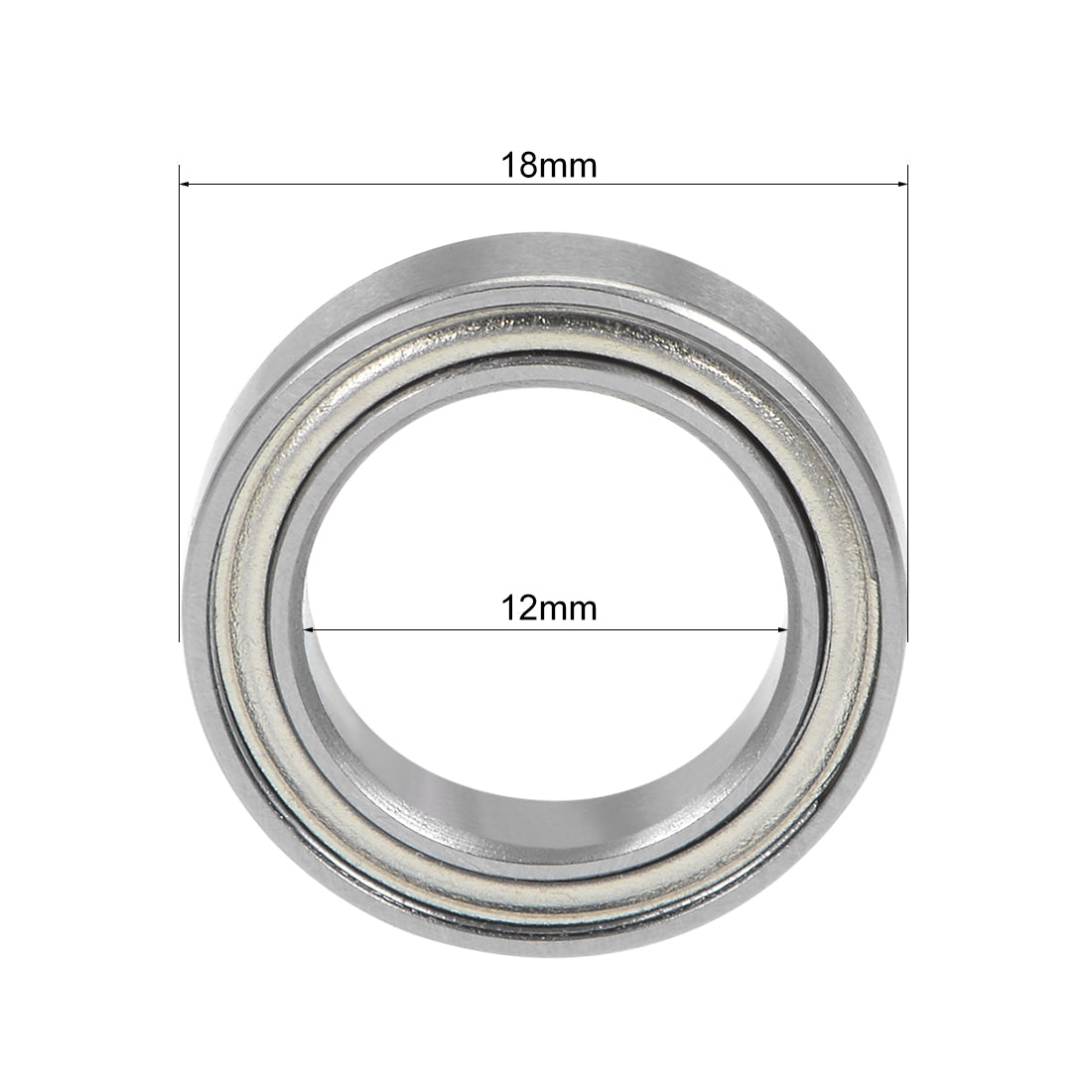 Harfington Deep Groove Ball Bearing Thin Section Double Shield Chrome Steel