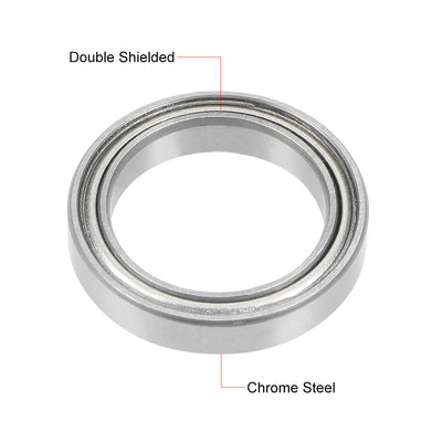 Harfington Deep Groove Ball Bearing Thin Section Double Shield Chrome Steel