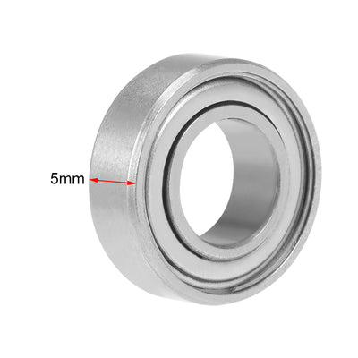 Harfington Uxcell Deep Groove Ball Bearings Metric Double Shielded Carbon Steel Z1
