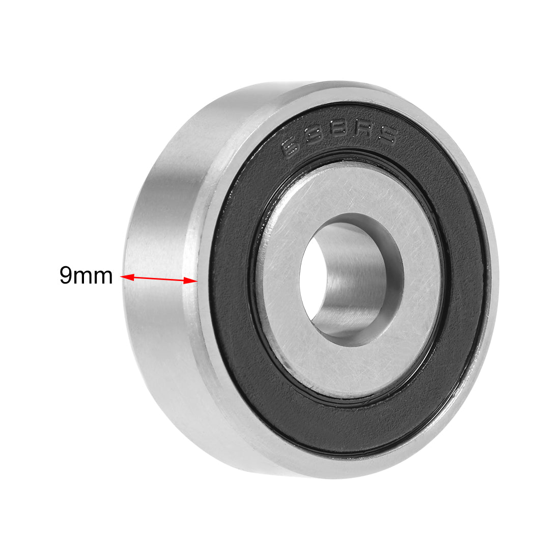 Harfington Deep Groove Ball Bearings Metric Double Seal Chrome Steel ABEC1 Z1