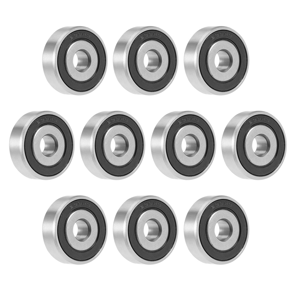 Harfington Deep Groove Ball Bearings Metric Double Seal Chrome Steel ABEC1 Z1