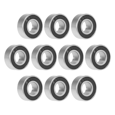 Harfington Deep Groove Ball Bearings Metric Double Seal Chrome Steel ABEC1 Z1