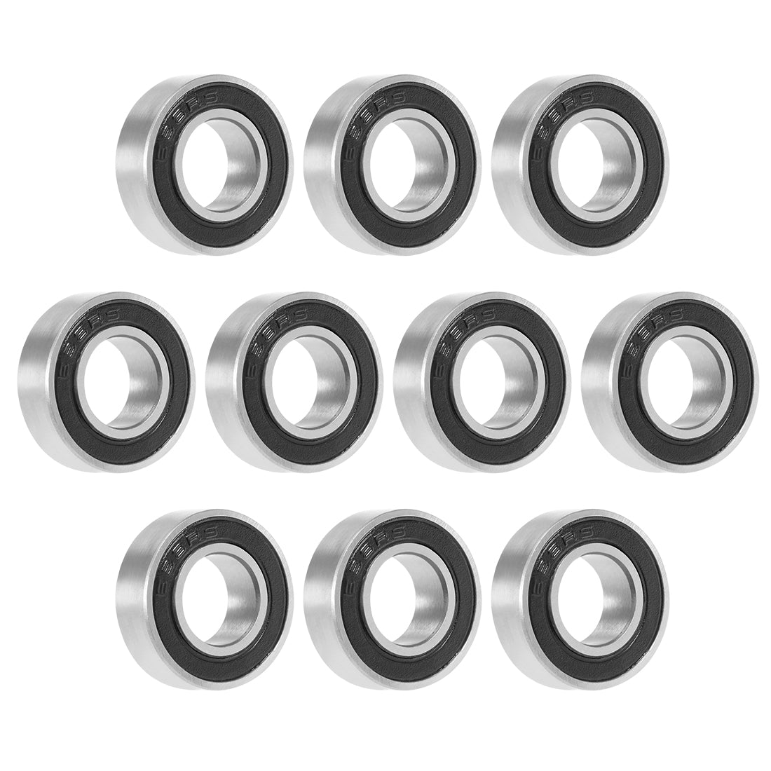 Harfington Deep Groove Ball Bearings Metric Double Seal Chrome Steel ABEC1 Z1