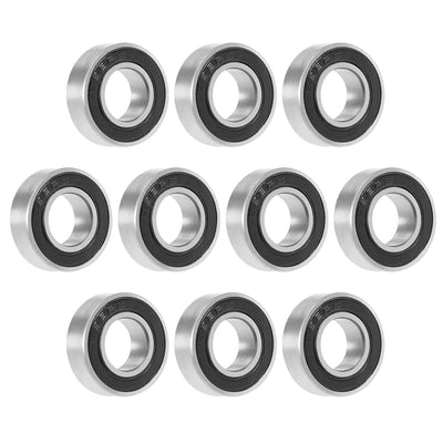 Harfington Deep Groove Ball Bearings Metric Double Seal Chrome Steel ABEC1 Z1