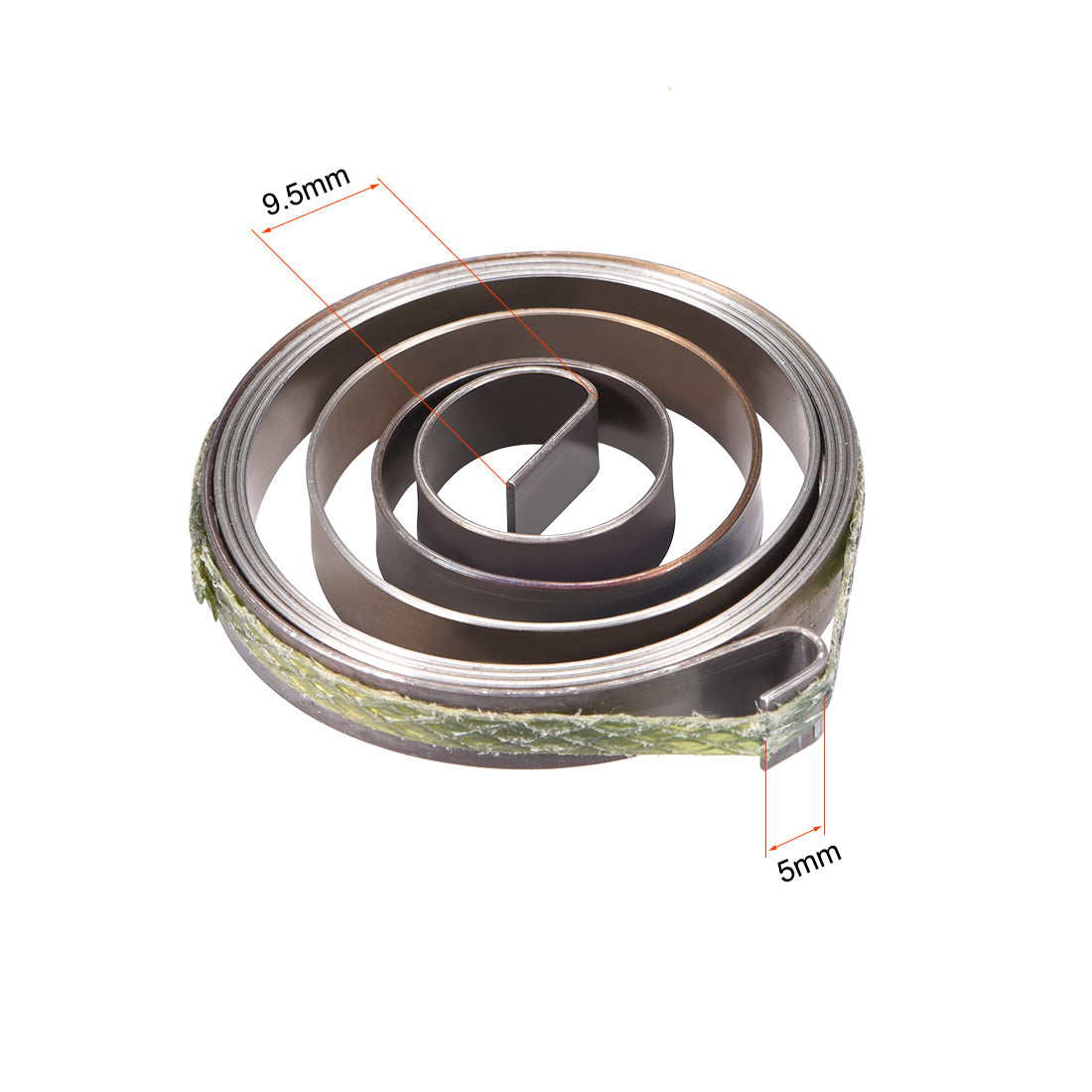 Harfington Drill Press Spring Drill Press Quill Feed Return Coil Spring Assembly Spring Steel Chemical Blackening Finish 680mm Expand Long 36x6x0.65mm 2 Pcs