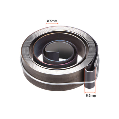 Harfington Drill Press Spring Drill Press Quill Feed Return Coil Spring Assembly Spring Steel Chemical Blackening Finish 1800mm Expand Long 59 x 16 x 0.7mm