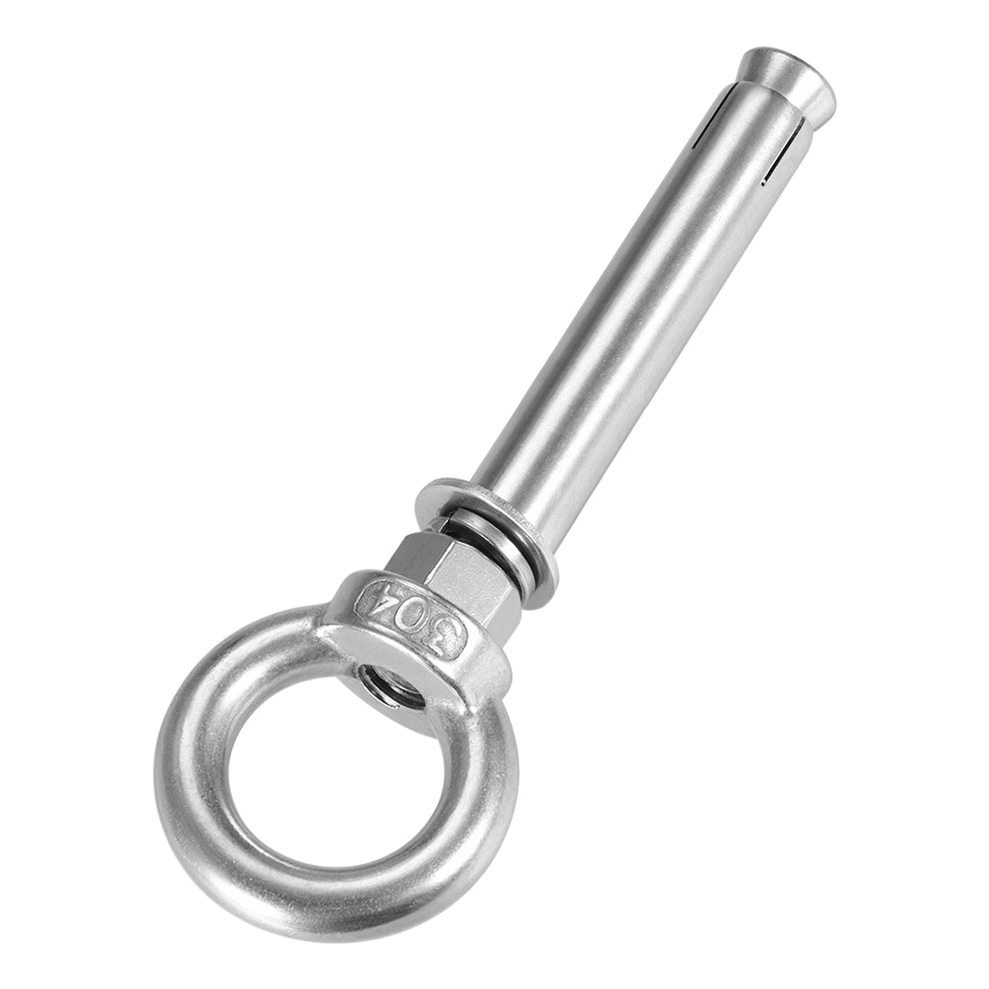 Harfington M12 x 120 Expansion Eyebolt Eye Nut Screw with Ring Anchor Raw Bolts 2 Pcs