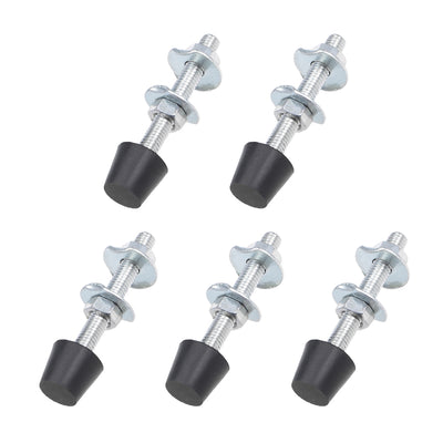 Harfington M5x47mm Carbon Steel Toggle Clamp Screw Assembly with Rounded Spindle Tip 5pcs