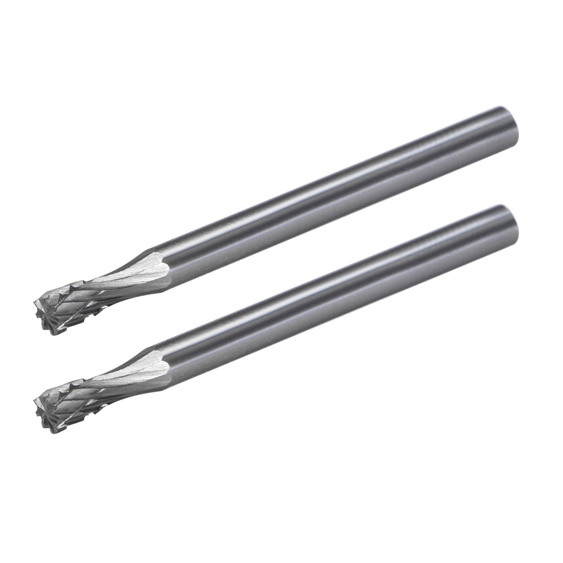 Harfington Double Cut Rotary File Cylinder Shape with 1/8" Shank and 1/8" Head Size 2pcs