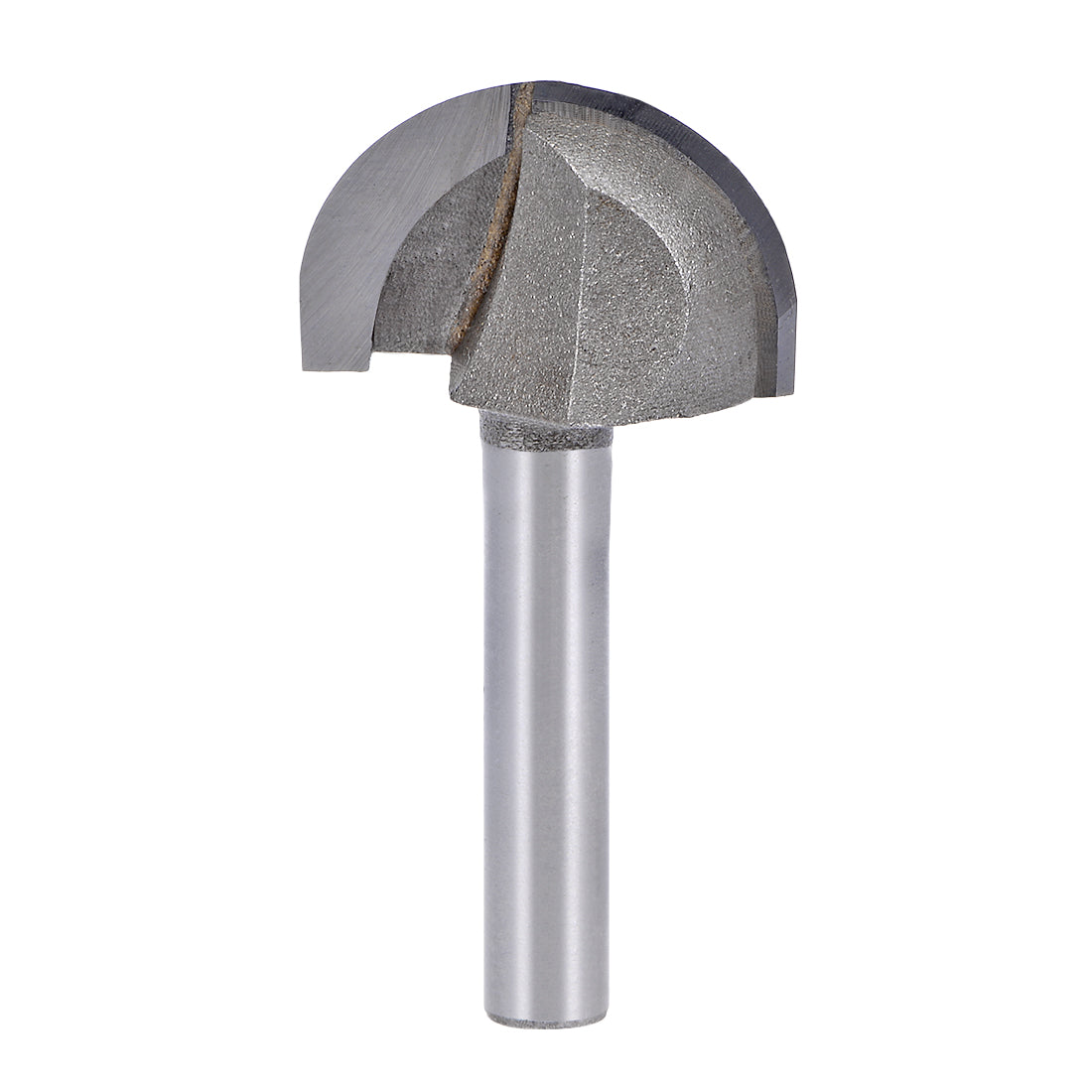 Harfington Router Bit 1/4 inch Shank 1 inch Cutting Dia. Core Box 2 Flutes Carbon Steel for Carpentry Woodworking Milling Cutter Tool