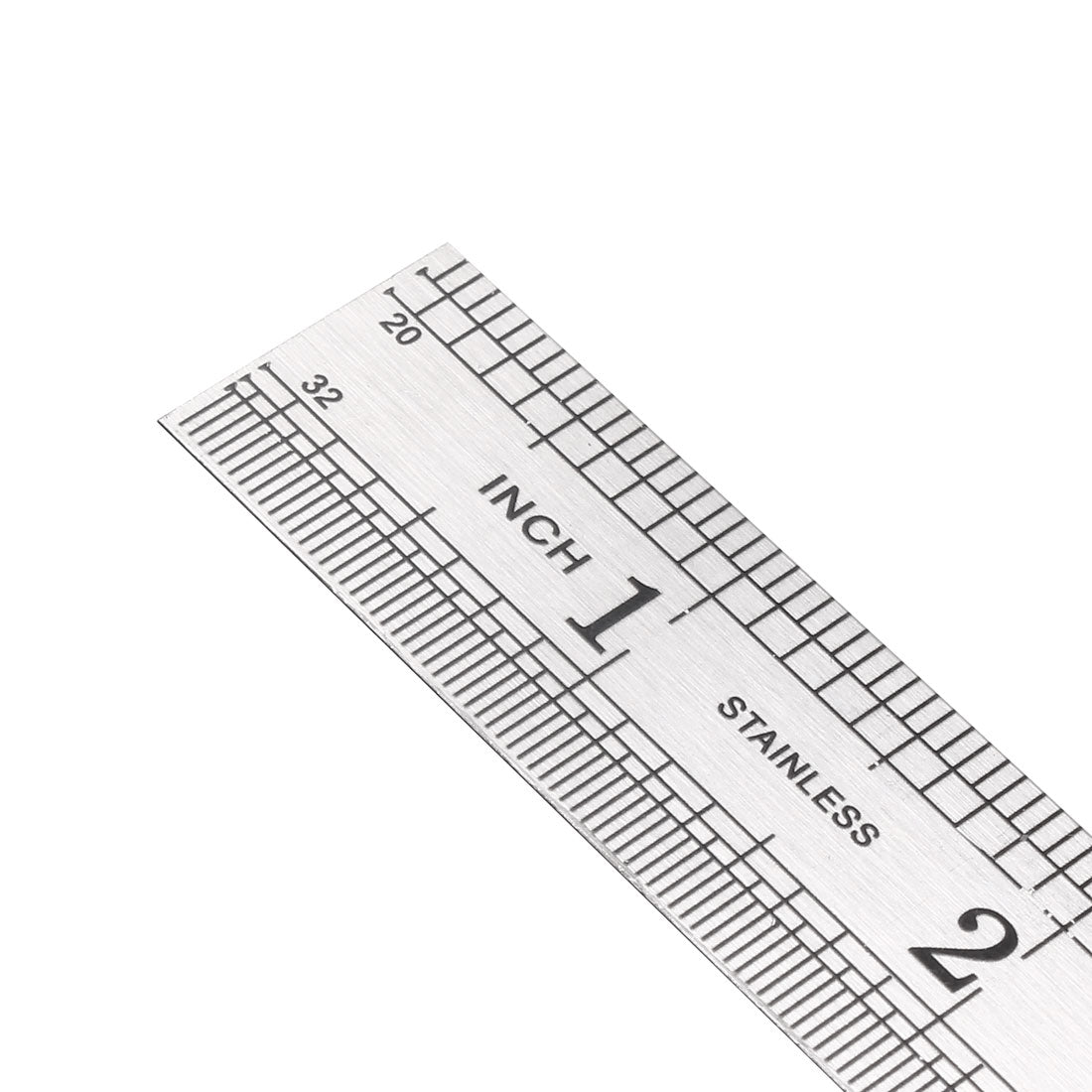 Harfington Steel Straight Ruler 6-inch (15cm) Inches and Metric Scale 3pcs