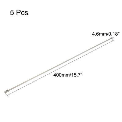 Harfington Multi-Purpose Metal Exhaust Wrap Stainless Steel Cable Zip Ties