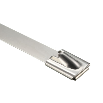 Harfington 18-Zoll-Edelstahl-Kabelreißverschlüsse, Mehrzweck-Auspufffolie aus Metall, 30 Stück