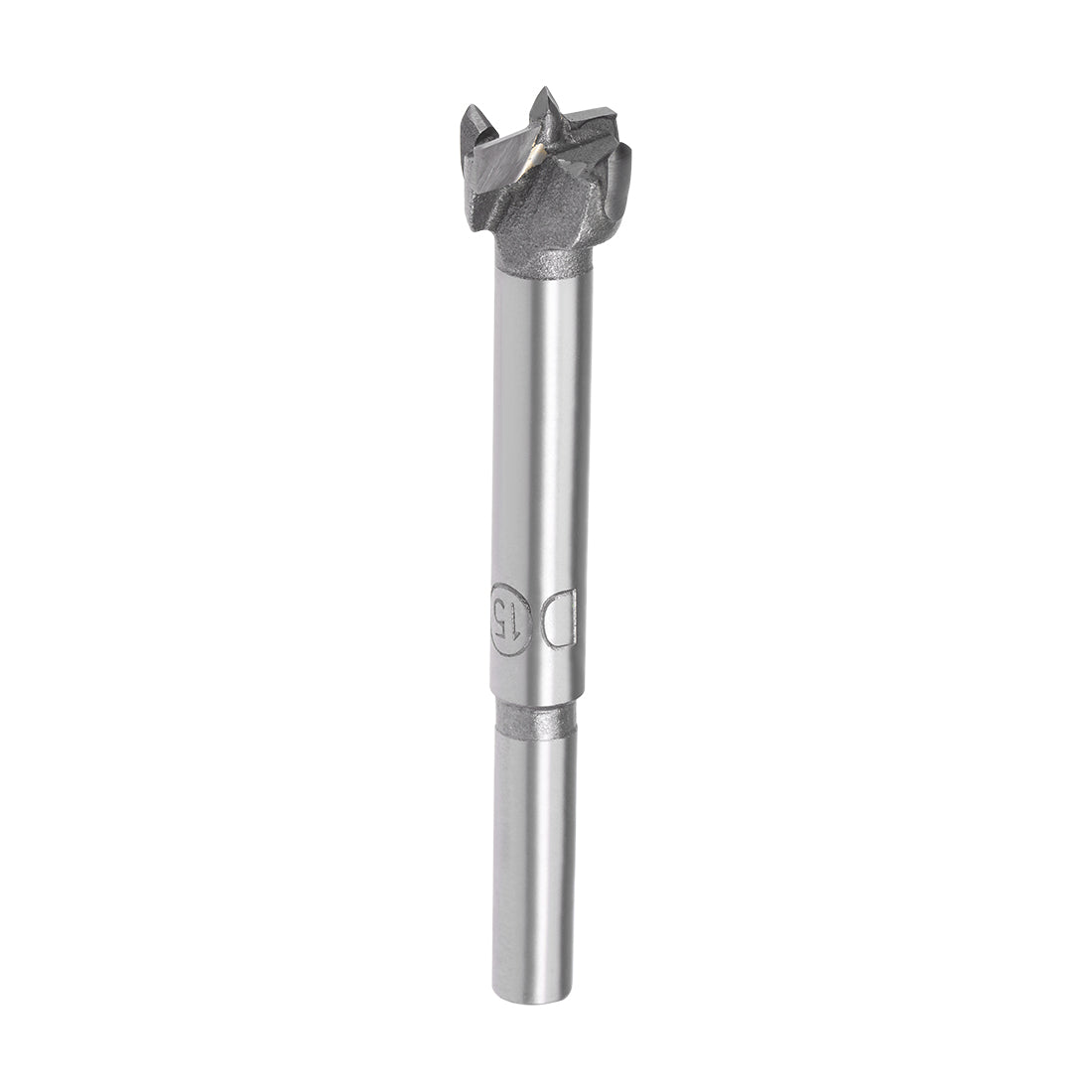 Harfington Forstner Wood Boring Drill Bits 15mm Dia. Hole Saw Carbide Tip Round Shank Cutting for Hinge Plywood MDF CNC Tool