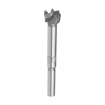 Harfington Forstner Wood Boring Drill Bits 15mm Dia. Hole Saw Carbide Tip Round Shank Cutting for Hinge Plywood MDF CNC Tool