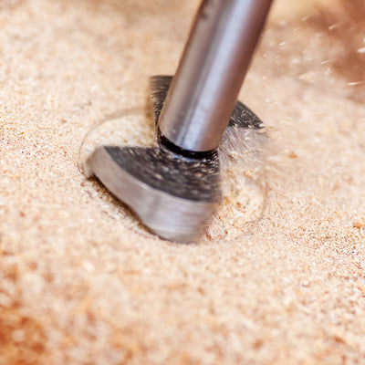 Harfington Forstner Wood Boring Drill Bits 40mm Dia. Hole Saw Carbide Tip Round Shank Cutting for Hinge Plywood MDF CNC Tool