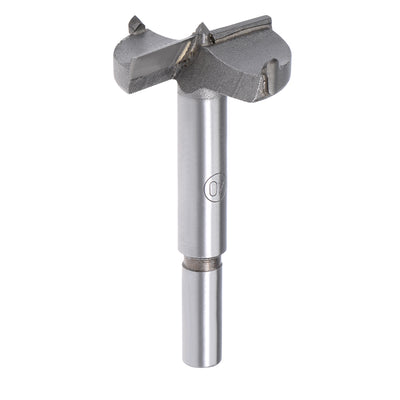 Harfington Forstner Wood Boring Drill Bits 40mm Dia. Hole Saw Carbide Tip Round Shank Cutting for Hinge Plywood MDF CNC Tool