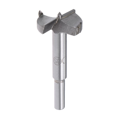 Harfington Forstner Wood Boring Drill Bits 35mm Dia. Hole Saw Carbide Tip Round Shank Cutting for Hinge Plywood MDF CNC Tool