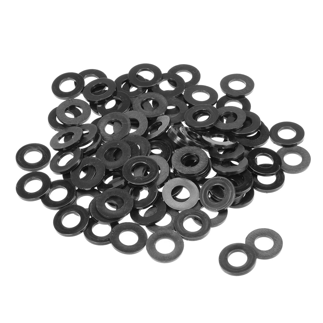 Harfington Nylon Flat Washers for Screws Bolts 100PCS