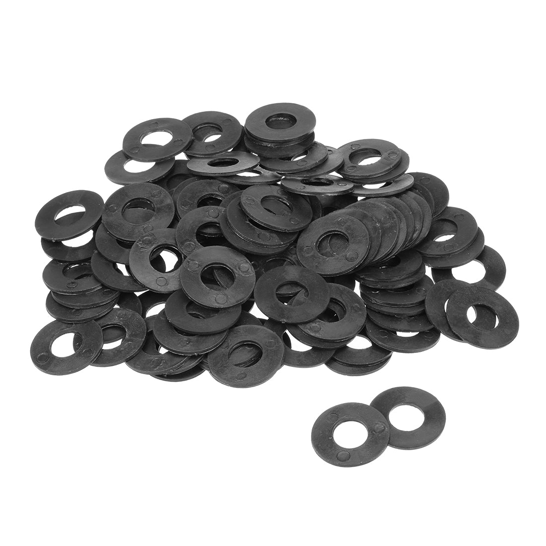 Harfington Nylon Flat Washers for Screws Bolts 100PCS