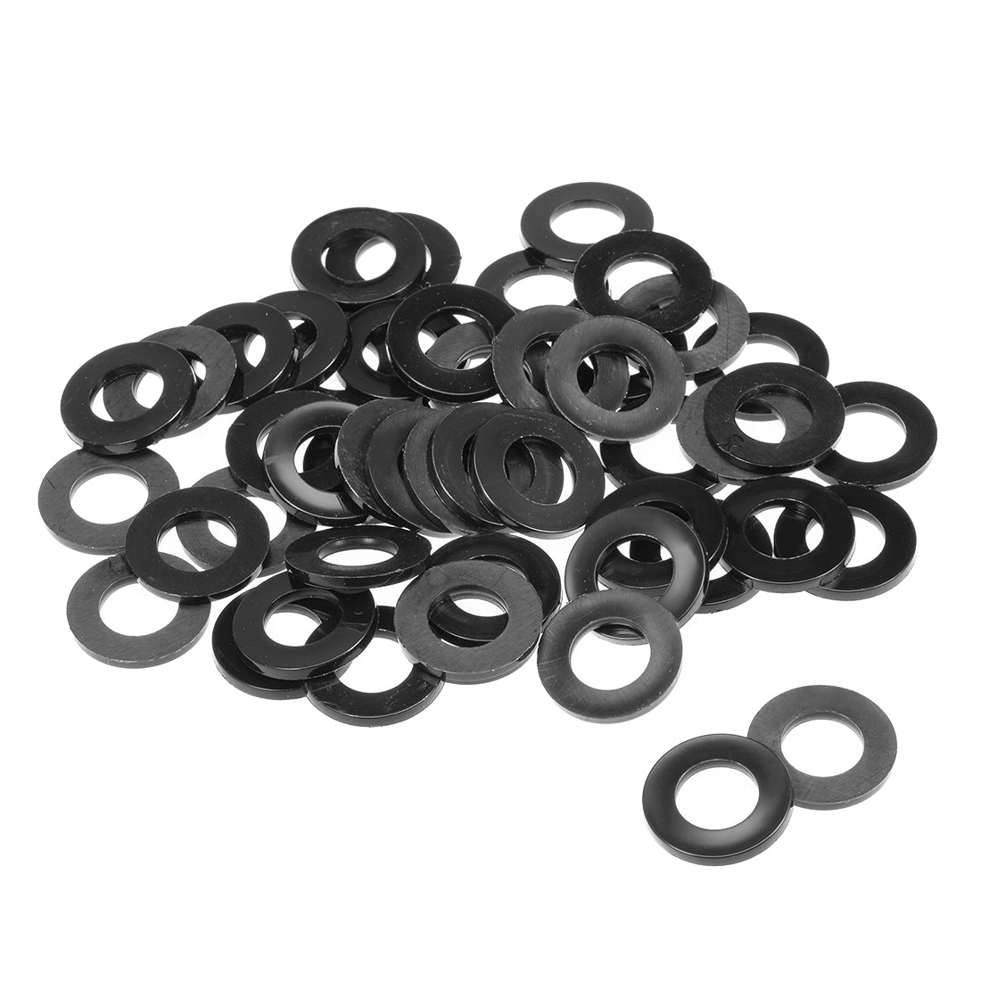 Harfington Nylon Flat Washers for Screws Bolts 50PCS