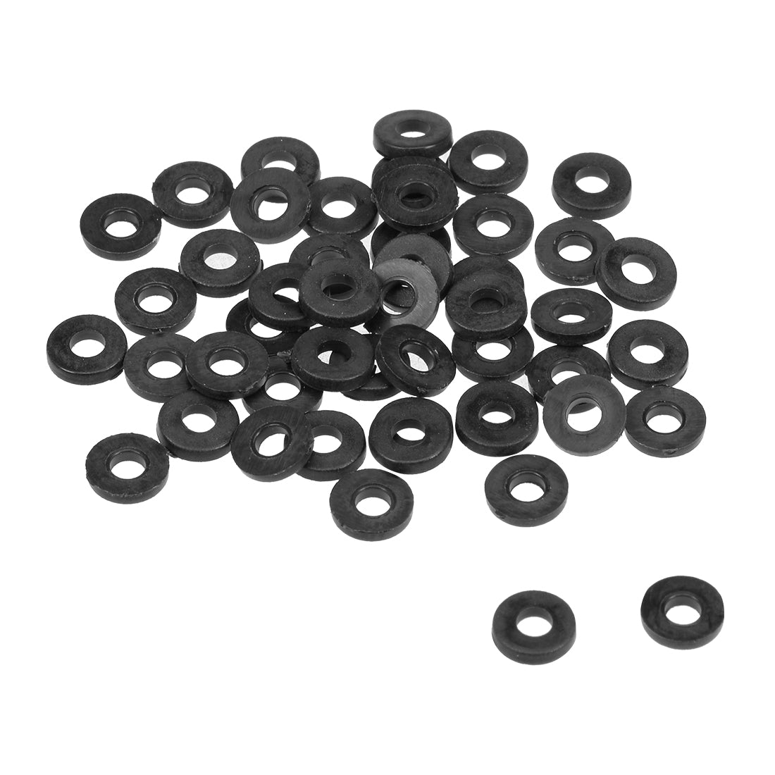 Harfington Nylon Flat Washers for Screws Bolts 50PCS