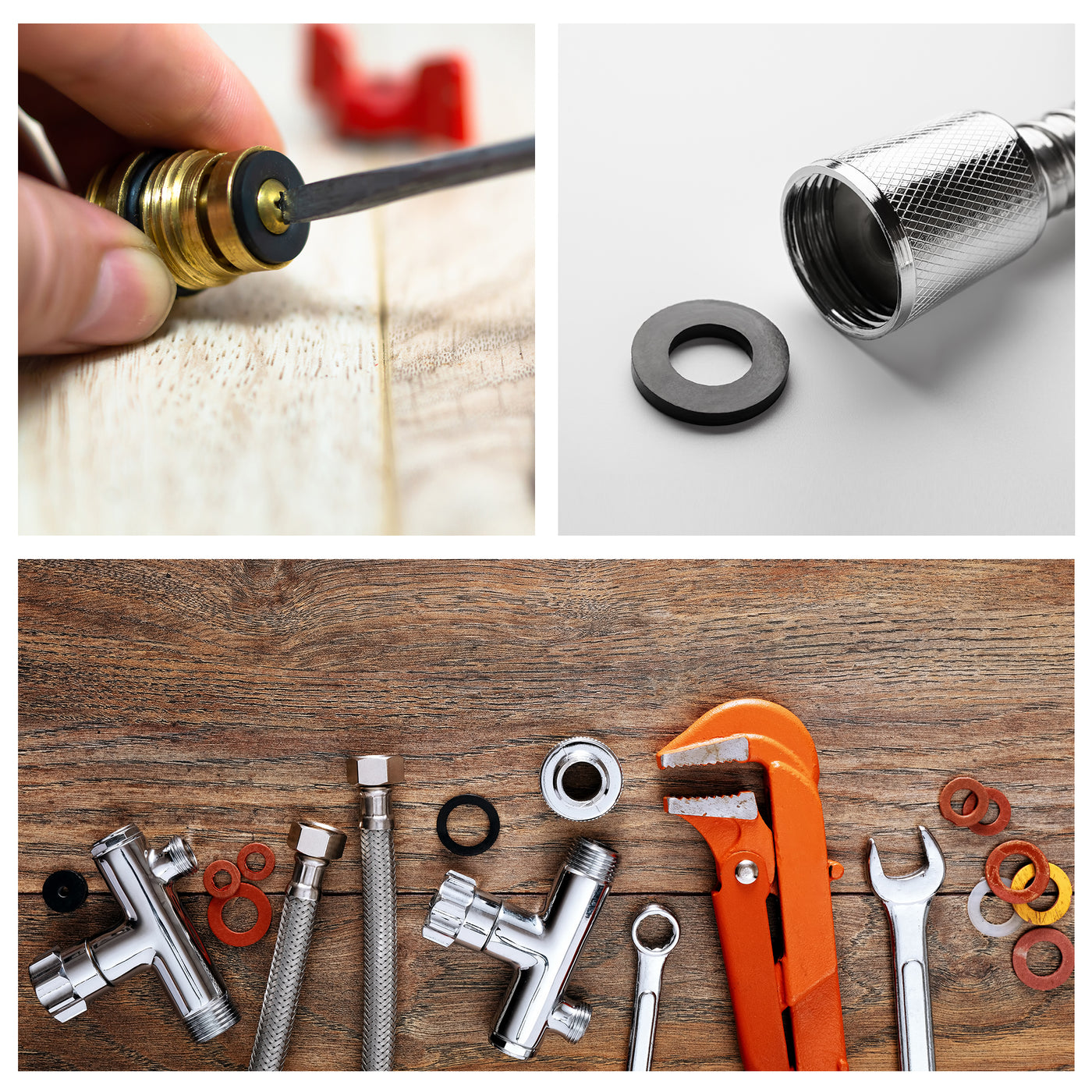 Harfington Nylon Flat Washers for Screws Bolts 100PCS