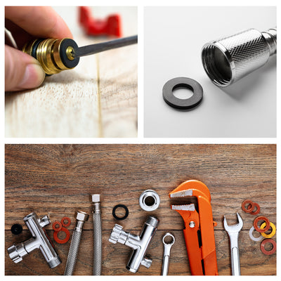 Harfington Nylon Flat Washers for Screws Bolts 200PCS