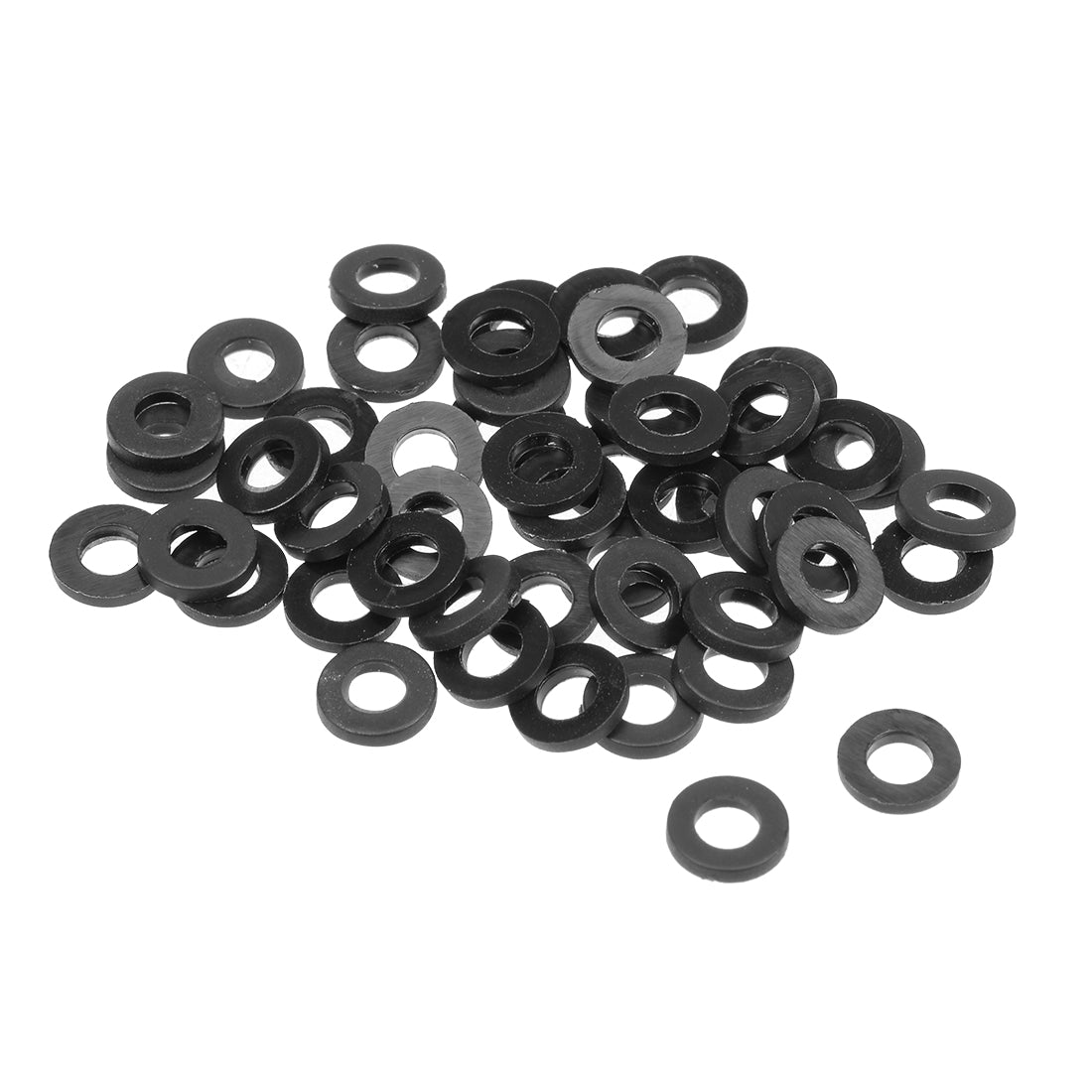 Harfington Nylon Flat Washers for Screws Bolts 50PCS
