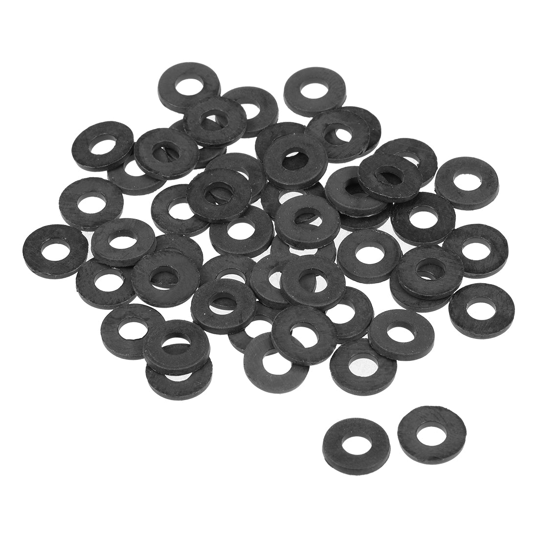 Harfington Nylon Flat Washers for Screws Bolts 50PCS