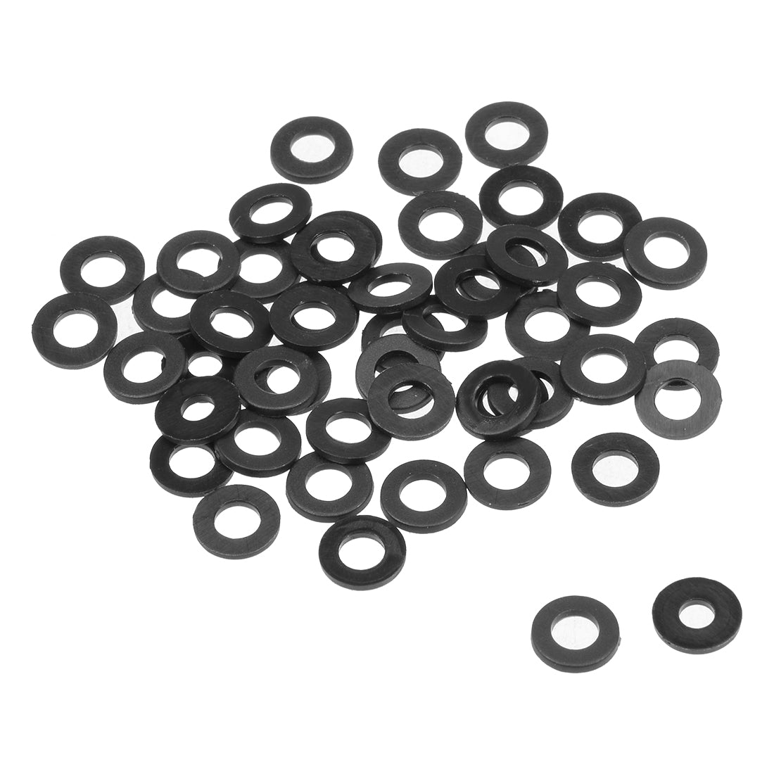 Harfington Nylon Flat Washers for Screws Bolts 50PCS