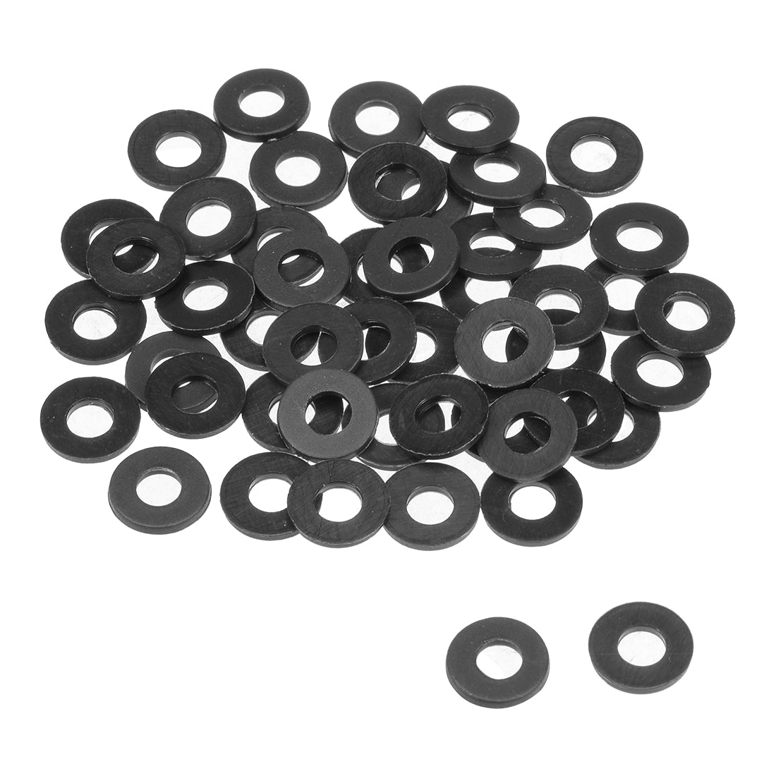 Harfington Nylon Flat Washers for Screws Bolts 50PCS