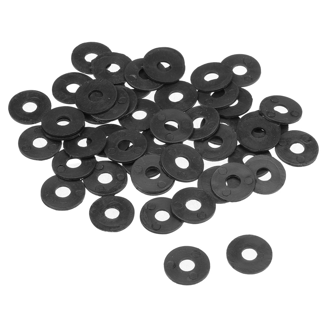 Harfington Nylon Flat Washers for Screws Bolts 50PCS
