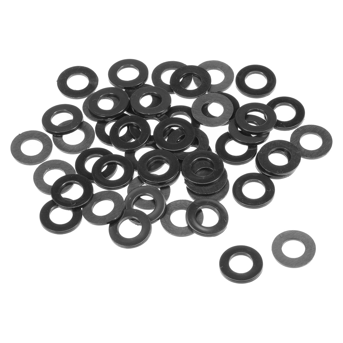 Harfington Nylon Flat Washers for Screws Bolts 50PCS