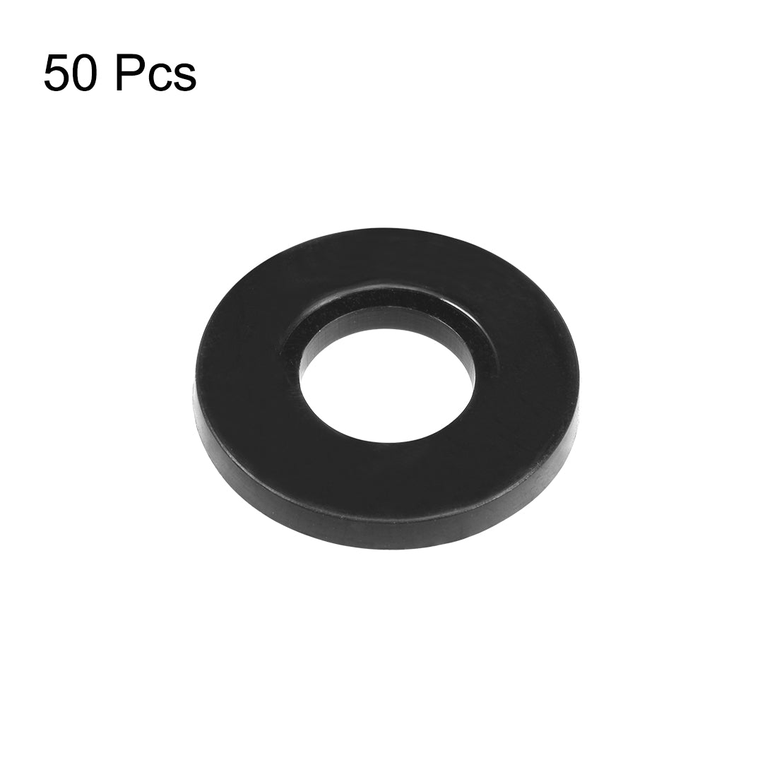 Harfington Nylon Flat Washers for 8mm ID 19mm OD 2mm Thick 50PCS