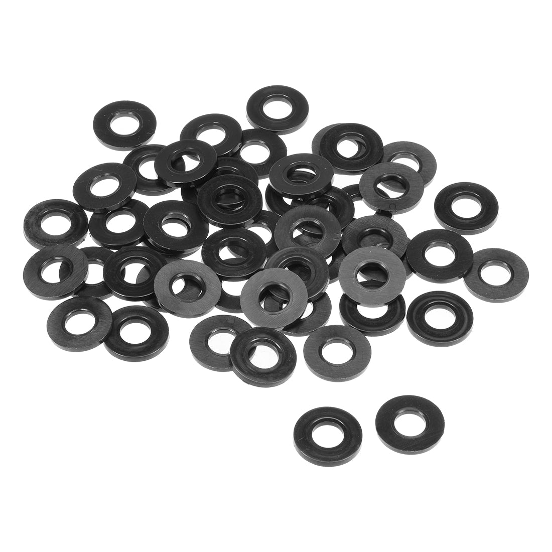 Harfington Nylon Flat Washers for 8mm ID 19mm OD 2mm Thick 50PCS