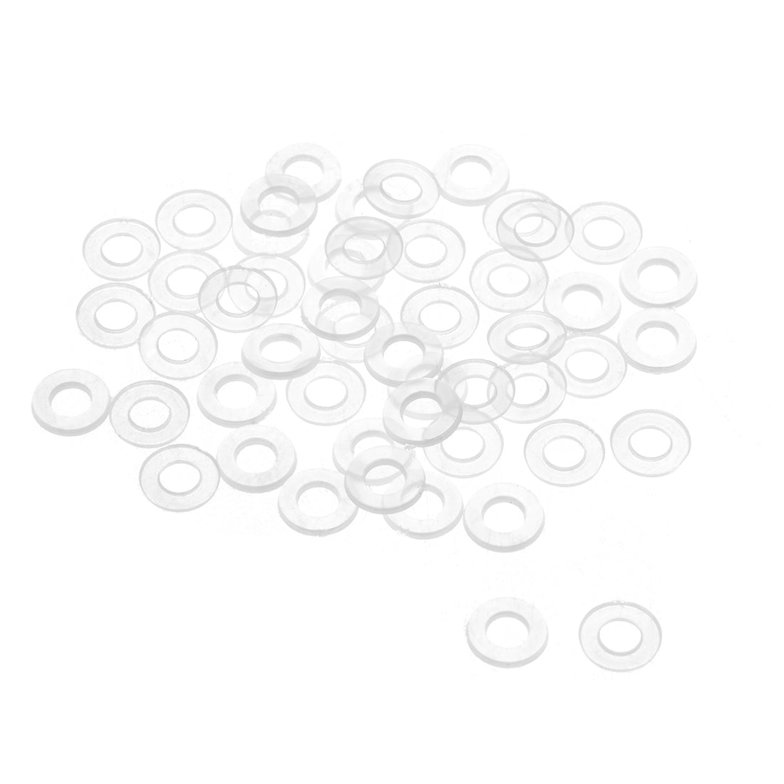 Harfington White Nylon Flat Washers for Screws Bolts 50PCS