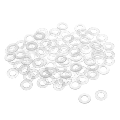 Harfington White Nylon Flat Washers for Screws Bolts 100PCS