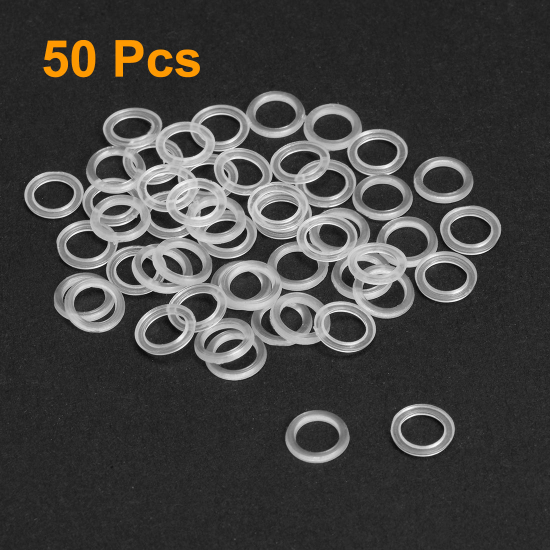 Harfington White Nylon Flat Washers for Screws Bolts 50PCS